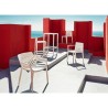 Ensemble Spritz table et 2 tabourets Vondom hauteur d'assise 76cm jaune
