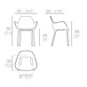 Lot de 4 Chaises Sabinas Vondom Blanc