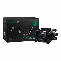 Guirnalda portalámparas Thorgeon Negro 2000 W 20 m 40