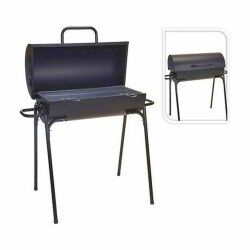Barbacoa de Carbón con Patas Negro 33 x 63 x 89 cm Redonda