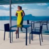 Lot de 4 chaises Vondom Quartz blanc