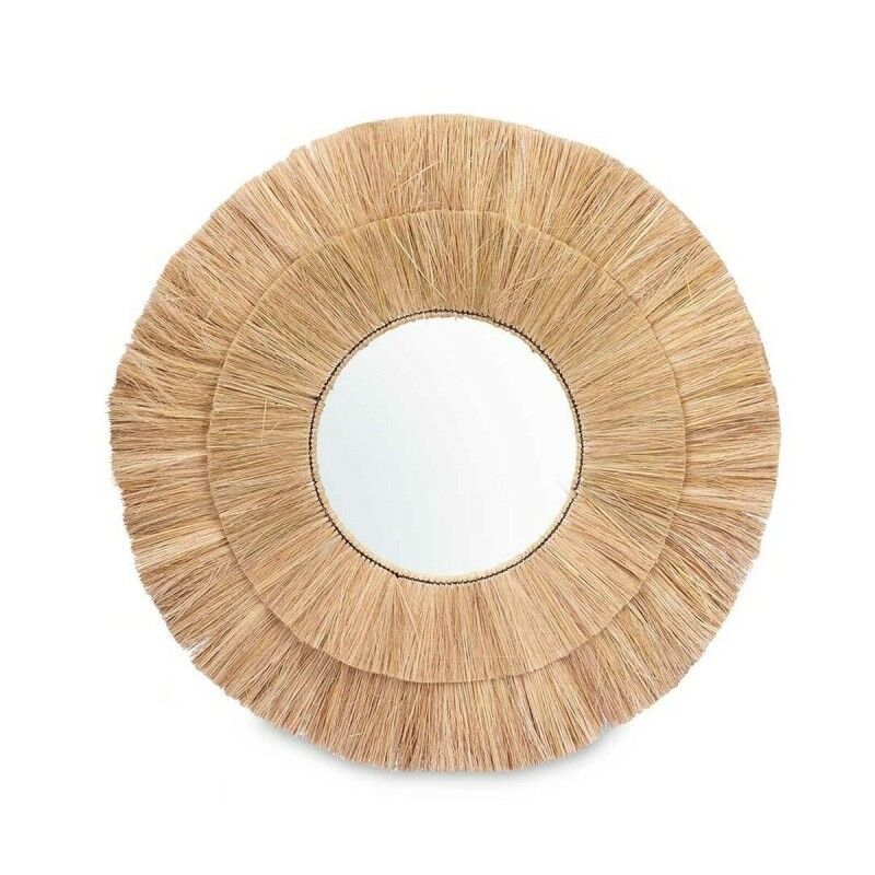 Espejo de pared RI-6061 Marrón 110 x 110 x 3 cm Círculo Espejo de pared RI-6061 Marrón 110 x 110 x 3 cm Círculo