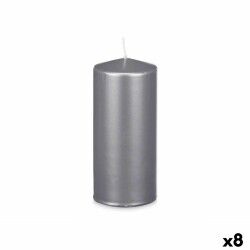 Vela Acorde 92547 Plateado 9 x 20 x 9 cm (8 Unidades)