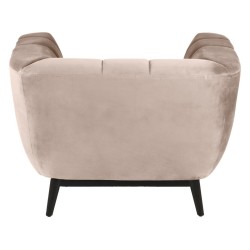 Beige Samtsessel Marao KosyForm