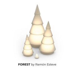 Árbol de Navidad bosque multicolor VONDOM altura 200 LED RGBW con batería