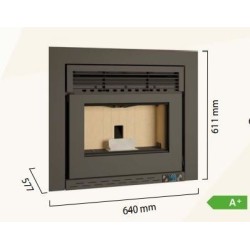 Insert à granulés Escalor en acier 8Kw A+ Poseidon