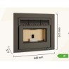 Insert à granulés Escalor en acier 8Kw A+ Poseidon