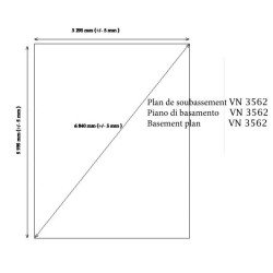 Garaje de madera maciza Habrita 24,23m2 en tablones de 60mm