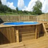 Piscine Bois Ubbink Océa 430 H120cm Liner gris