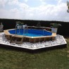 Piscine Bois Ubbink Océa 430 H120cm Liner gris