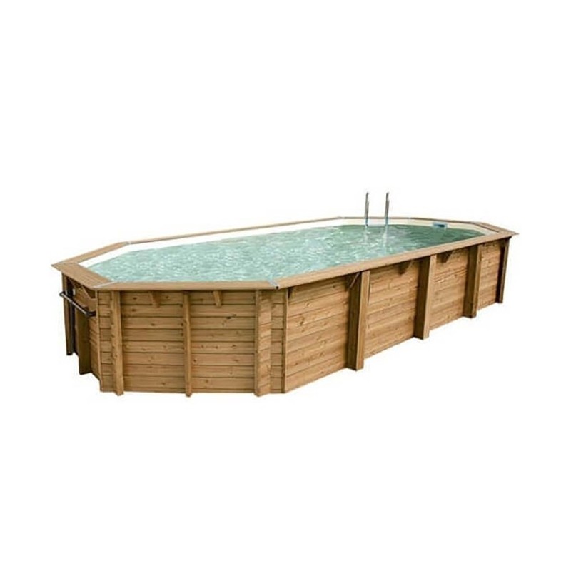 Piscine Bois Ubbink Océa 470X860 H130cm Liner Beige sable