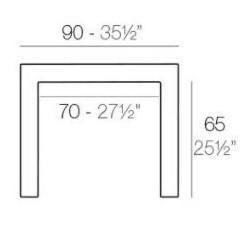 Ensemble table et 4 chaises Jut Vondom Blanc