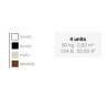 Lot de 4 Fauteuils Lounge Solid Vondom bronze