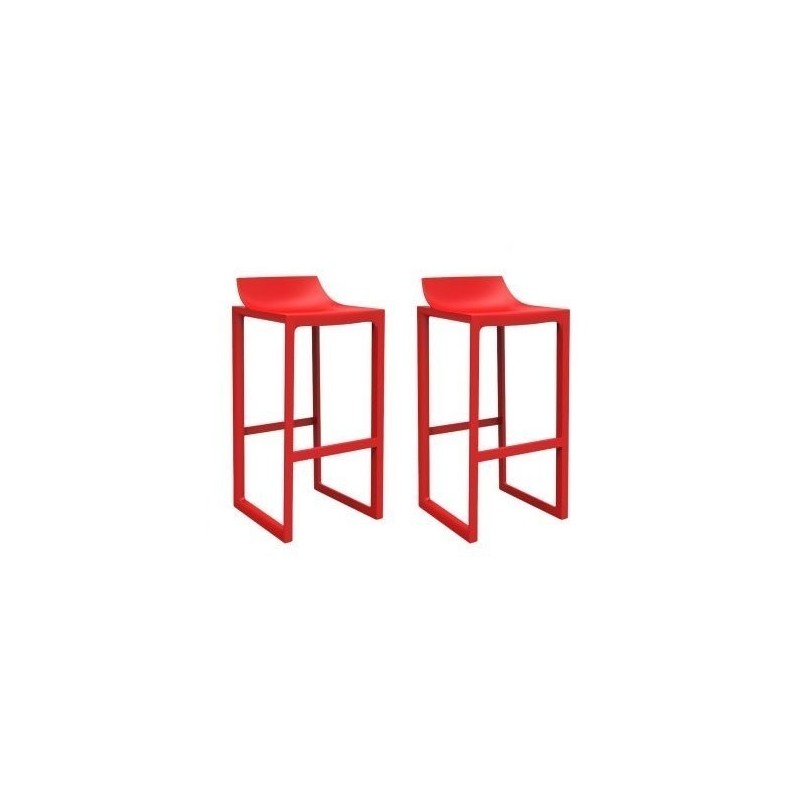 Tabouret Haut Wall Street Vondom Rouge