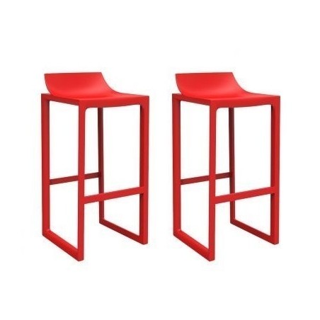 Tabouret Haut Wall Street Vondom Rouge