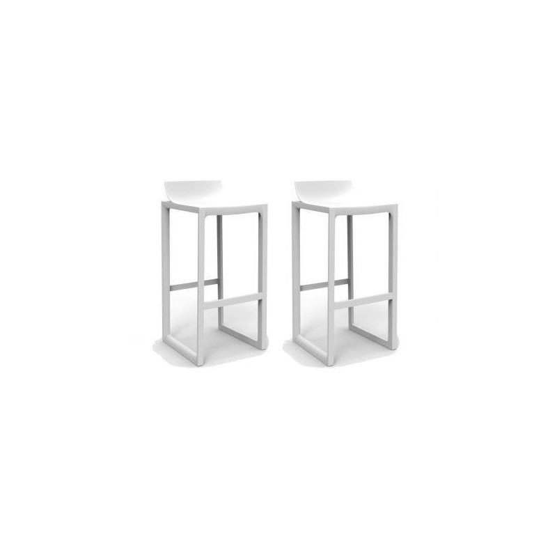 Tabouret Haut Wall Street Vondom Blanc