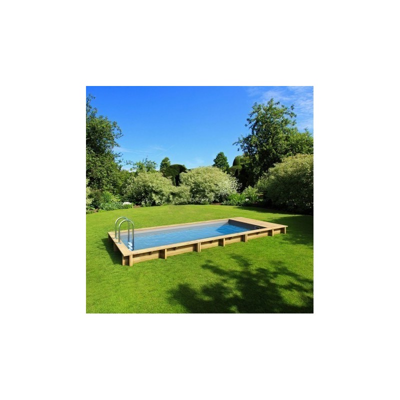 Urban Pool Procopi Holz 600 x 250 x H 133 Automatische Abdeckung