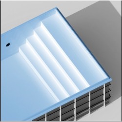 Pool Shell Polypropylene CosyPool 370x840 H150 retângulo