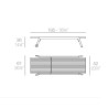 Ensemble de 4 Chaises Longues Spritz Vondom bain de soleil