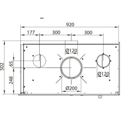 Inserto de madera Ferlux Panoramic 90 Ángulo con 2 lados acristalados 18 kW