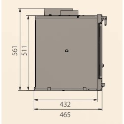 Insert à Bois Ferlux Siris en Fonte avec Turbo 16 kW