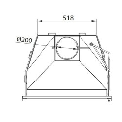 Stufa a legna Ferlux con forno Forno 60 in acciaio 16kW con vetro