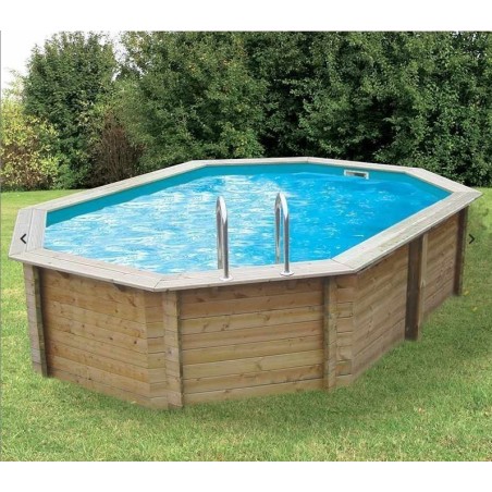 Piscine Bois  Sunwater 490x300 H120cm Liner beige Ubbink