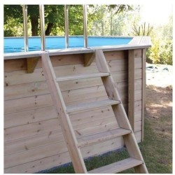Piscine Bois  Sunwater 490x300 H120cm Liner bleu Ubbink