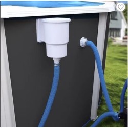 Piscina fuori terra TOI Magnum tondo 350x132 con kit completo Antracite