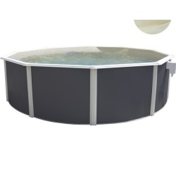 Piscine hors sol TOI Magnum ronde 460x132 Compact Anthracite