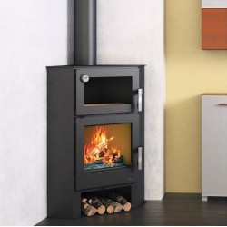 Bronpi Lerma 9kW wood corner stove with oven