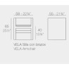 Mesa de jantar Vela XL Vondom 300x120xH72 Branco