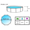 Piscine hors sol TOI Etnica ronde 460xH120 avec kit complet