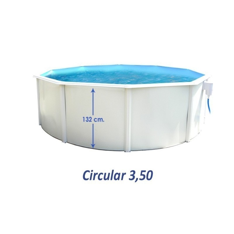 Piscina elevada TOI Magnum redonda 350x132 Compact White