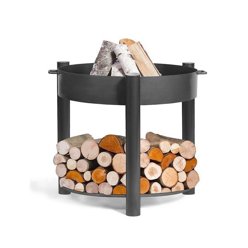 Braciere Viking King e treppiede 80cm con griglia in acciaio inossidabile