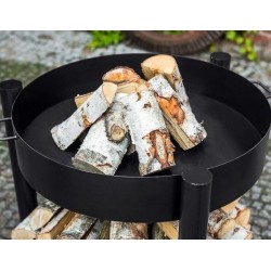 Viking King Brazier e Tripé 80cm com Grade em Aço Inox