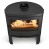 Bronpi Dover 9kW round wood stove with pyre