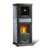 Stufa a legna con forno Nordica Extraflame Rossella più 9.1kW Liberty bordeaux