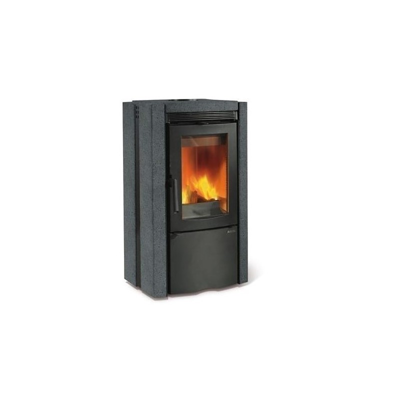 Poêle à bois Nordica Extraflame Ester BII 9.4kW pierre Naturelle