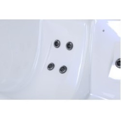 Square NetSpa Wave 5 seater acrylic spa