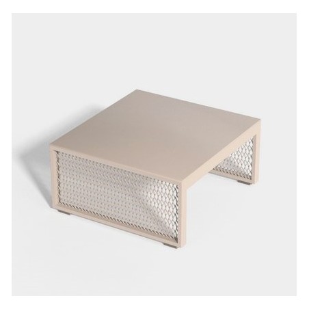 Coffee Table Vondom The Factory aluminium Ecru