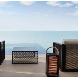 Coffee Table Vondom The Factory aluminium Ecru