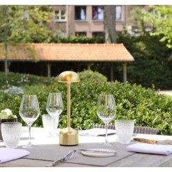 Luminaire de Table Imagilights Led Demoiselle Tall Dôme Gold