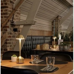 Tischleuchte Imagilights Led Demoiselle Tall Dome Gold