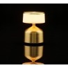Luz de mesa Imagilights levou Demoiselle Cilindro pequeno Sable Gold