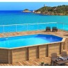 Piscina octogonal de madeira Weva 840x489xh146 BWT myPOOL