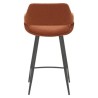 Set di 2 Sedie Piano di lavoro Eme tessuto loop Caramel Base Metal VeryForma