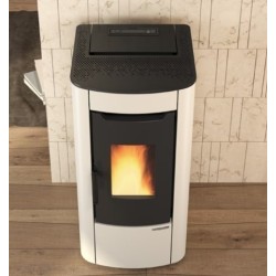 Fogão a pellets ventilado La Nordica Extraflame Sabry Prestige Line 7kW Ivory