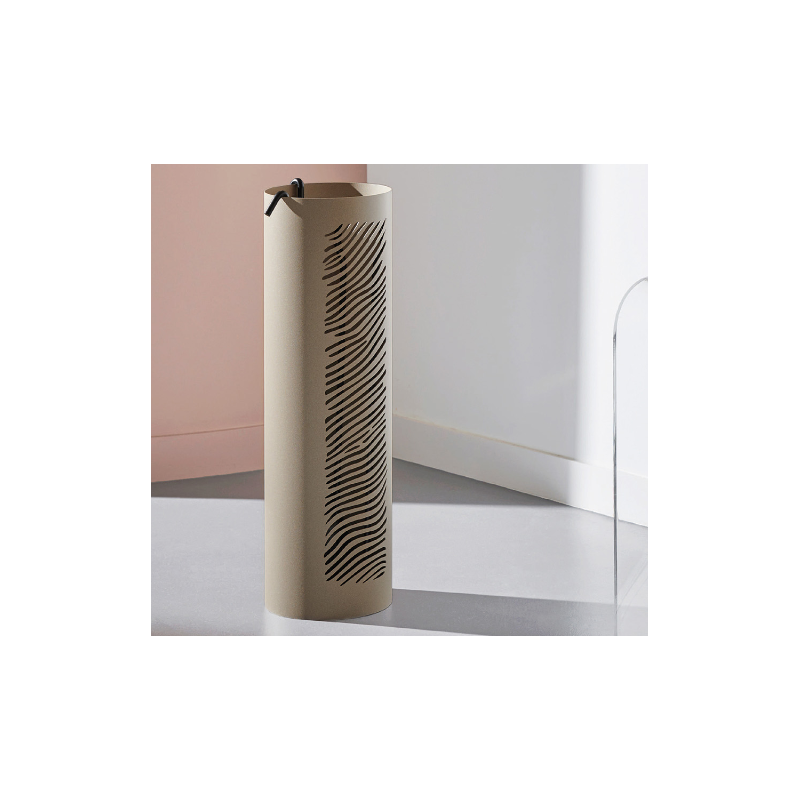 Serviteur Nubia Acier Pierre des Sables avec Accessoires Noirs Dixneuf Design