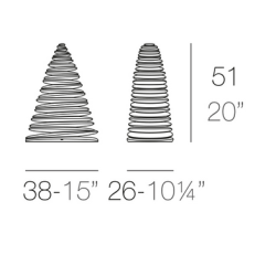Sapin Chrismy Vondom Lumineux multicolore Led RGB H50